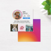 Photo Instagram blanc profil de médias sociaux ten (Bureau)