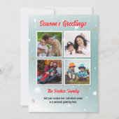 Photo Instagram Collage Carte de Noël (Devant)