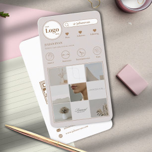 Photo Instagram moderne Collage Carte de visite be