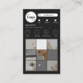 Photo Instagram moderne Collage Carte de visite no (Devant)