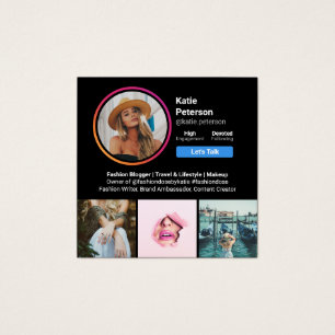 Photo Instagram noir tendance profil de médias soc