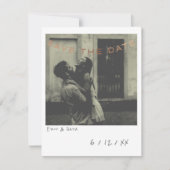 Photo Instant vintage Enregistrer La Carte Date (Devant)