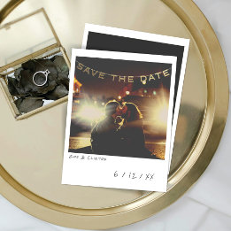 Photo Instant vintage Enregistrer La Carte Date