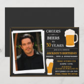 Photo Invitation à la bière et à la bière pour adu (Devant / Derrière)