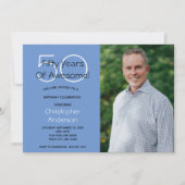 Photo Invitation à la fête du 50e anniversaire pou (Devant)