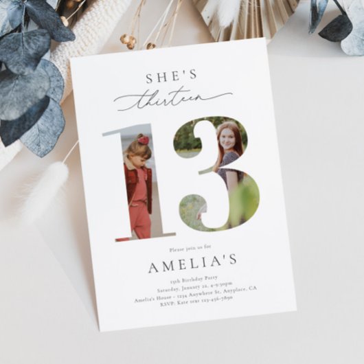 Photo Invitation à l'anniversaire du 13e anniversa