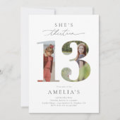 Photo Invitation à l'anniversaire du 13e anniversa (Devant)