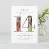 Photo Invitation à l'anniversaire du 14e anniversa (Debout devant)