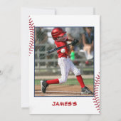 Photo Invitation Anniversaire De Baseball (Dos)