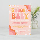 Photo Invitation Baby shower Super (Debout devant)