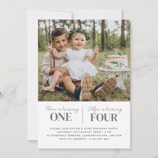 Photo Invitation Commune Anniversaire (Devant)