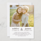 Photo Invitation d'anniversaire conjointe (Devant)