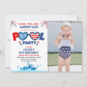 PHOTO - Invitation de fête d'anniversaire 4 juille (Devant)