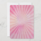 Photo Invitation de fête d'anniversaire | rose car (Dos)