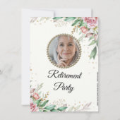 Photo Invitation de la partie de retraite botaniqu (Dos)