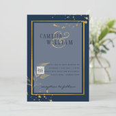 PHOTO Invitation Mariage Code QR Enregistrez la Da (Debout devant)