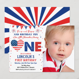 PHOTO - Invitation pour un 1er anniversaire le 4 j