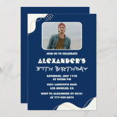 Photo invitations à 37e anniversaire Hommes Simple (Devant / Derrière)