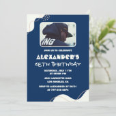 Photo invitations à 68e anniversaire Hommes Simple (Debout devant)