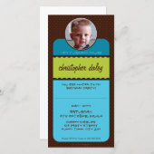 PHOTO INVITATIONS D'ANNIVERSAIRE :: cirque 1 (Devant / Derrière)