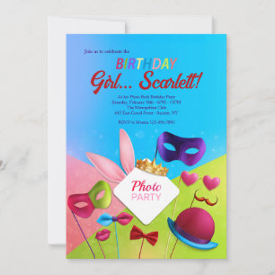 Photo Invitations de fête d'anniversaire