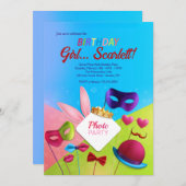 Photo Invitations de fête d'anniversaire (Devant / Derrière)