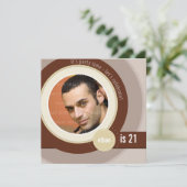 PHOTO INVITATIONS DE L'ANNIVERSAIRE :: circulaire  (Debout devant)