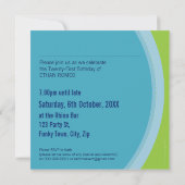 PHOTO INVITATIONS DE L'ANNIVERSAIRE :: circulaire  (Dos)