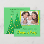 Photo Invitations personnalisées à la fête de Noël (Devant / Derrière)