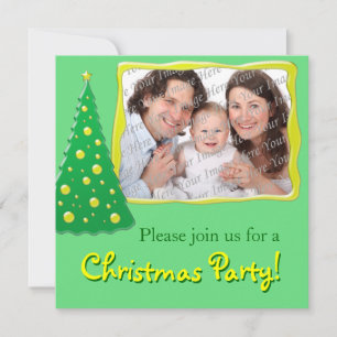 Photo Invitations personnalisées à la fête de Noël