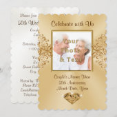 Photo Invitations personnalisées du 50e anniversai (Devant / Derrière)