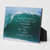 Photo Isaïe 41 10 Bible Verse Easel Plaque (Côté)