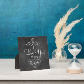 Photo Je T'Aime Plus Style Plaque Chalkboard (Insitu)