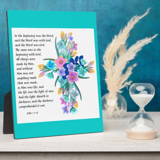 Photo Jean 1:1-5 Plaque (Côté)