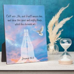 Photo Jeremiah 33:3 Plaque