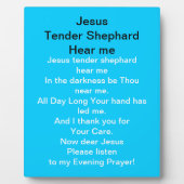 Photo Jésus Tender Shephard M'entendre Plaque (Devant)