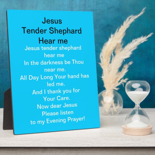 Photo Jésus Tender Shephard M'entendre Plaque (Côté)