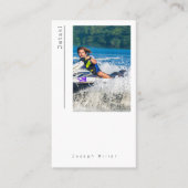 Photo jet ski Carte de visite moderne (Devant)