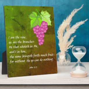 Photo John 15:5 Plaque