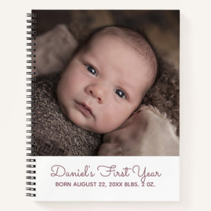 Photo Journal de première année du bébé