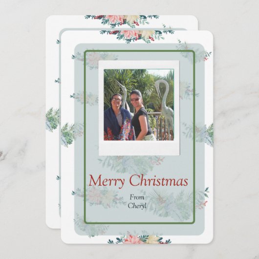 Photo Joyeuse carte de Noël (Devant / Derrière)