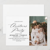 Photo Joyeux Noël Fête Invitations Cartes (Devant / Derrière)