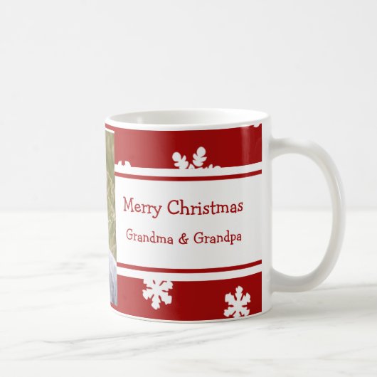 Photo Joyeux Noël Grand-parents Mug (Droite)