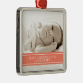 Photo Joyeux Noël Maman Ornement Coral (Droite)
