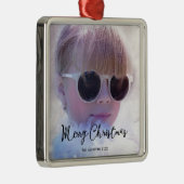 Photo Joyeux Noël Premium Carré ornements (Droite)