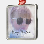 Photo Joyeux Noël Premium Carré ornements (Gauche)