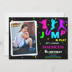 Photo Jump invitation anniversaire Bounce invitati
