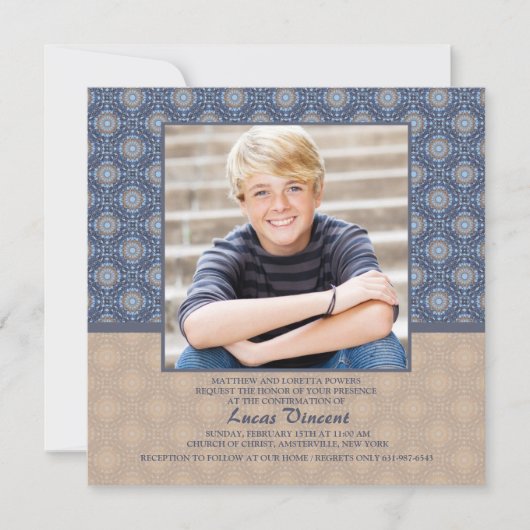 Photo juste Invitation religieuse (Devant)