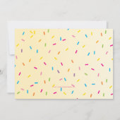 PHOTO KIDS PARTY INVITATION rétro cône crème glacé (Dos)