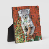 Photo Koala Snack Time Table Top Plaque (Recto)